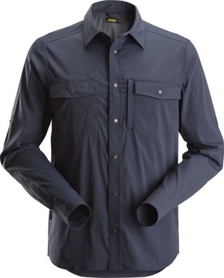 Snickers Workwear LiteWork langarm Shirt Navy