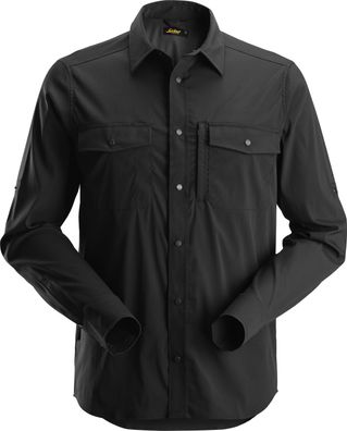 Snickers Workwear LiteWork langarm Shirt schwarz