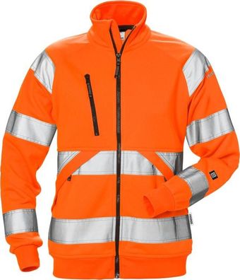 Fristads High Vis Sweatjacke Damen Kl. 3 7427 SHV Warnschutz-Orange