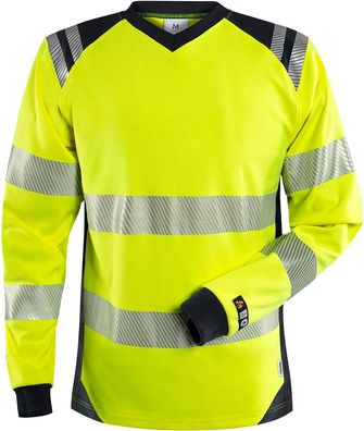 Fristads Flamestat High Vis T-Shirt Kl. 3 7357 TFL Warnschutz-Gelb/Marine