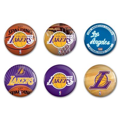 Los Angeles Lakers Button 6er Pack Basketball