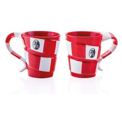 SC Freiburg Tasse Schal Fussball Rot