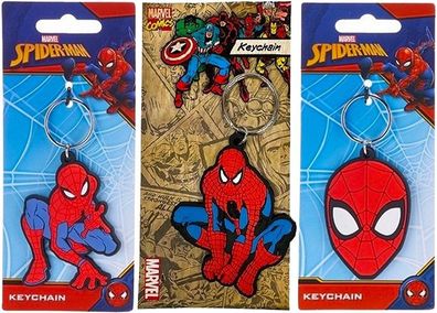 Spiderman Schlüsselanhänger 2D PVC Bagclip - sortiert - NEU OVP!