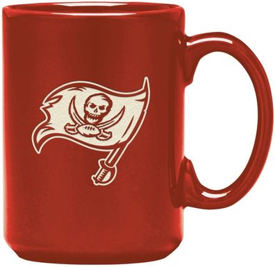 Tampa Bay Buccaneers Laser Etched Sand Curved Mug American Football NFL Rot