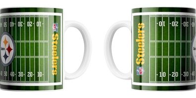 Pittsburgh Steelers Jumbo-Tasse Field American Football NFL Grün-450ml