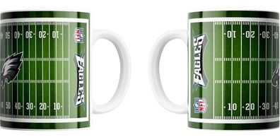 Philadelphia Eagles Jumbo-Tasse Field American Football NFL Grün-450ml