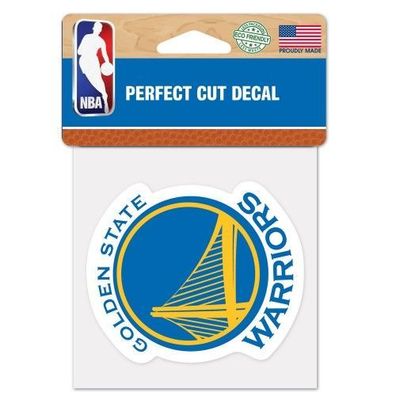 Golden State Warriors Aufkleber Logo Basketball Weiß/Blau