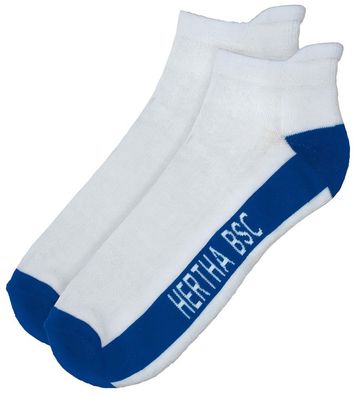 Hertha BSC Sneakersocken Fussball Weiß