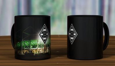 Borussia Mönchengladbach Becher Magic Mug Borussia-Park Fussball Schwarz/Grün