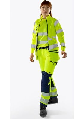 Fristads High Vis Green Handwerker Stretchhose Damen Kl. 2 2664 GSTP Warnschutz-Or