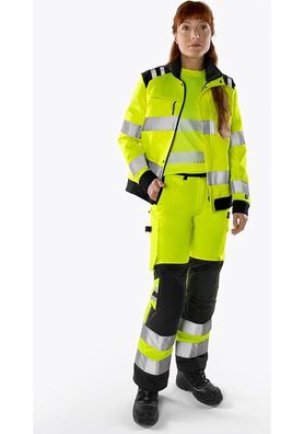 Fristads High Vis Green Hose Damen Kl. 2 2642 GPLU Warnschutz-Gelb/Schwarz