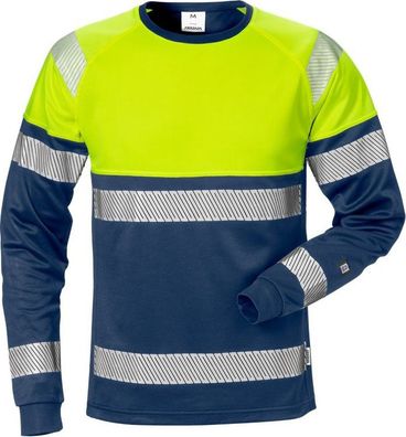 Fristads Warnschutz T-Shirt High Vis T-Shirt Langarm Kl. 1 7519 THV Warnschutz-Gel