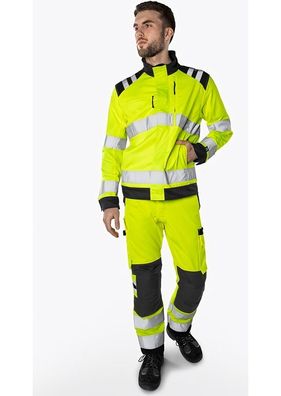 Fristads High Vis Green Hose Kl. 2 2651 GPLU Warnschutz-Gelb/Schwarz