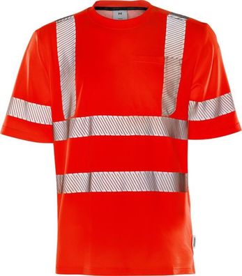 Fristads Warnschutz T-Shirt High Vis T-Shirt Kl. 3 7407 THV Warnschutz-Rot