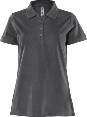 Fristads Poloshirt Kurzarm Acode Poloshirt Damen 1723 PIQ Dunkelgrau