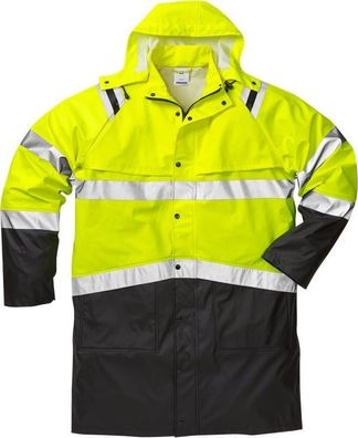 Fristads Warnschutz-Jacke High Vis Regenmantel Kl. 3 4634 RS Warnschutz-Gelb/Schwarz