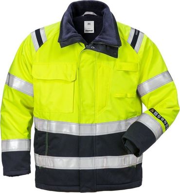 Fristads Flamestat High Vis Winterjacke Kl. 3 4185 ATHS Warnschutz-Gelb/Marine