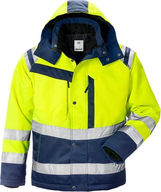 Fristads Warnschutz-Jacke High Vis Winterjacke Kl. 3 4043 PP Warnschutz-Gelb/Marine