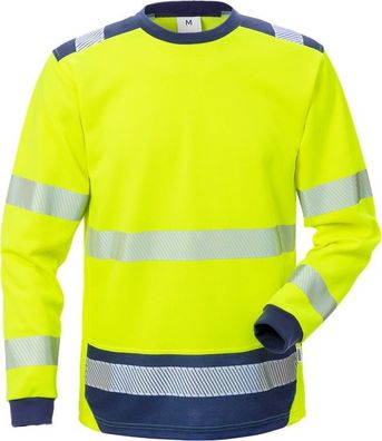 Fristads Warnschutz T-Shirt High Vis T-Shirt Langarm KL. 3 7724 THV Warnschutz-Gel