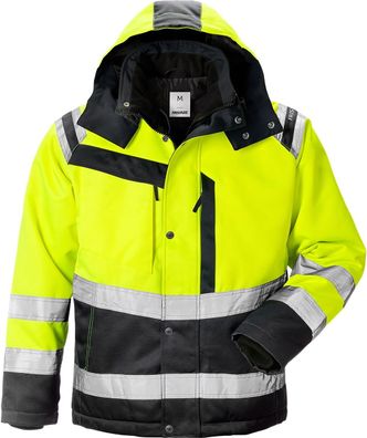 Fristads Warnschutz-Jacke High Vis Winterjacke Kl. 3 4043 PP Warnschutz-Gelb/Schwarz