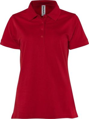 Fristads Poloshirt Kurzarm Acode Poloshirt Damen 1723 PIQ Rot