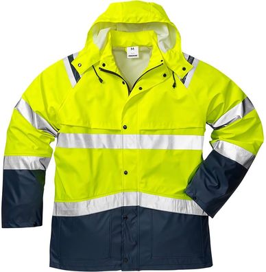 Fristads Warnschutz-Jacke High Vis Regenjacke Kl. 3 4624 RS Warnschutz-Gelb/Marine