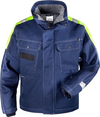 Fristads Baumwoll-Winterjacke 447 FASI Blau