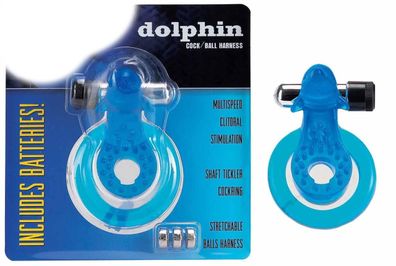 Cock & Ball Harness Dolphin blue