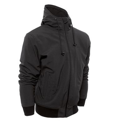 Bores Softshell Jacke Safety 2 Reißfeste Kapuzenjacke Black