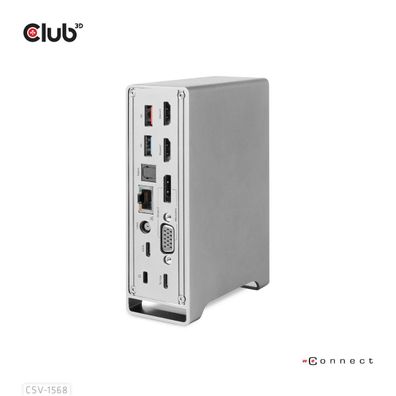 Club 3D CSV-1568 Club3D 4K ChargingDock USB-C ->6xUSB3/DP/2xHDMI/VGA/LAN 120W retail