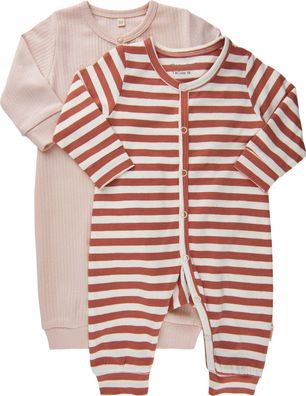 Minymo Kinder Overall Jumpsuit LS (2er Pack) Canyon Rose