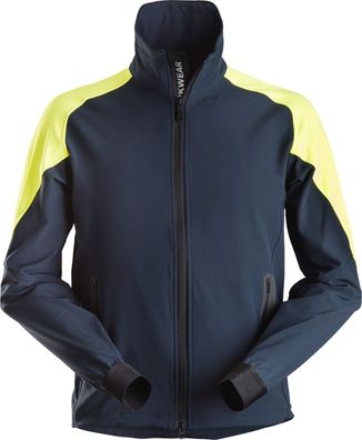 Snickers Workwear FlexiWork Neon Arbeitsjacke Navy/Neongelb