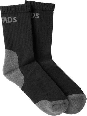 Fristads Wollsocken 2er-Pack 9168 SOW Schwarz