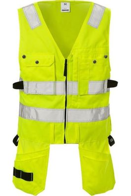 Fristads Warnschutz-Hemd High Vis Weste Kl. 2 5003 PLU Warnschutz-Gelb