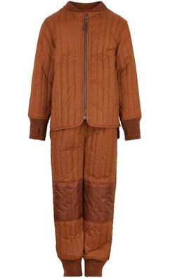 En Fant Kinder Schneeanzug Solid 90800-Leather Brown