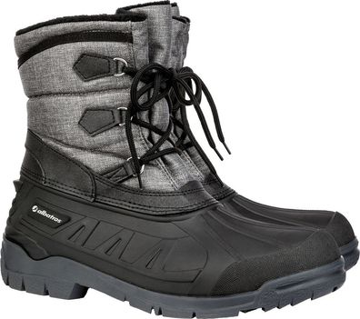 Albatros Toronto Grey Gefütterter Schnürstiefel Schwarz/Grau