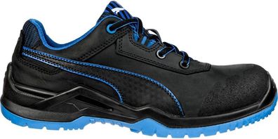 Puma Safety Sicherheitsschuh Argon Blue Low S3 ESD SRC Schwarz-Blau