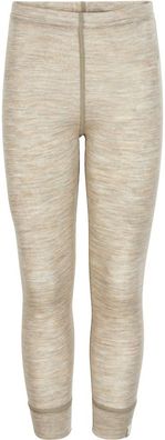 Celavi Kinder Leggings Leggings Solid Melange Wonder Wollies Simply Taupe Melange