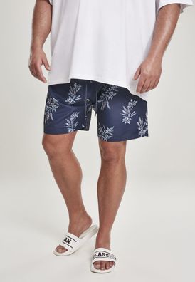 Urban Classics Badehose Pattern Swim Shorts Subtile Floral