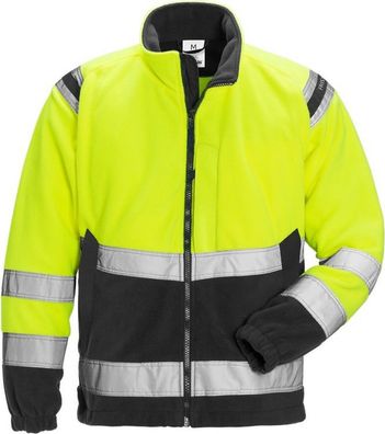 Fristads Warnschutz-Jacke High Vis Fleecejacke Kl. 3 4041 FE Warnschutz-Gelb/Schwarz