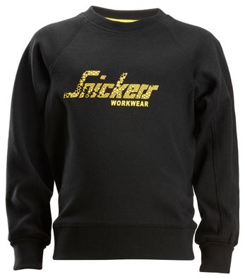 Snickers Junior Logo Sweatshirt Schwarz