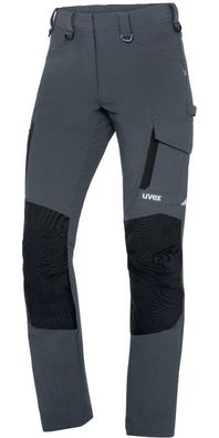 Uvex Damen Arbeitshose, Cargohose SuXXeed Craft Grau, Anthrazit