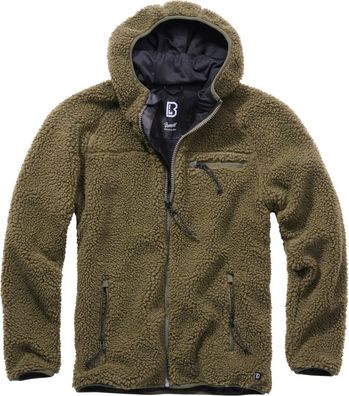 Brandit Jacke Teddyfleece Worker Jacket in Olive