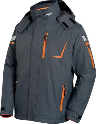 Uvex Wetterjacke Metal Grau, Orange (98819)