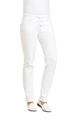 Leiber Damen Hose 08/7101/0176 Weiß/Türkis