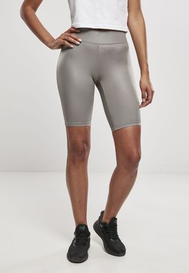 Urban Classics Damen Shorts Ladies Imitation L. Cycle Shorts Asphalt