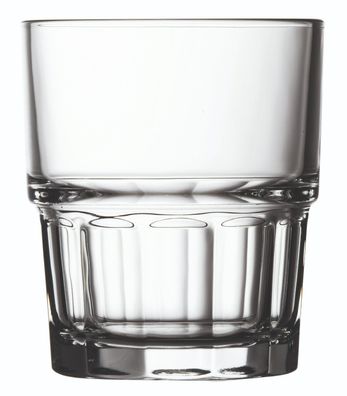 12 Stück stylische Wassergläser Trinkglas Glas 200 ml neu