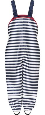 Playshoes Kinder Regenlatzhose Maritim Marine/Weiß