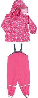 Playshoes Kinder Regen-Set Sterne Allover Pink