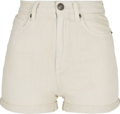 Urban Classics Damen Ladies 5 Pocket Shorts Whitesand